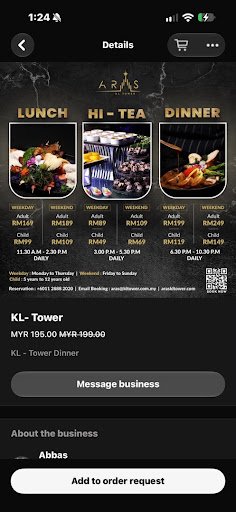 KL Tower ARAS Revolving Restaurant Buffet